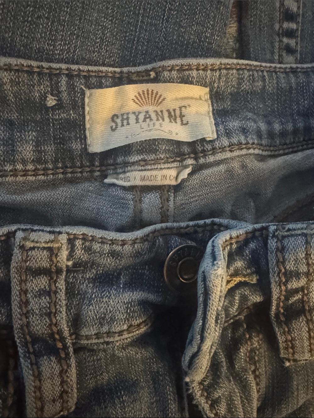 Shyanne Faded Light Blue Denim Jeans